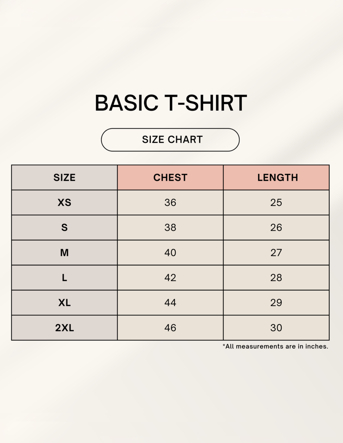 Color_Size Chart