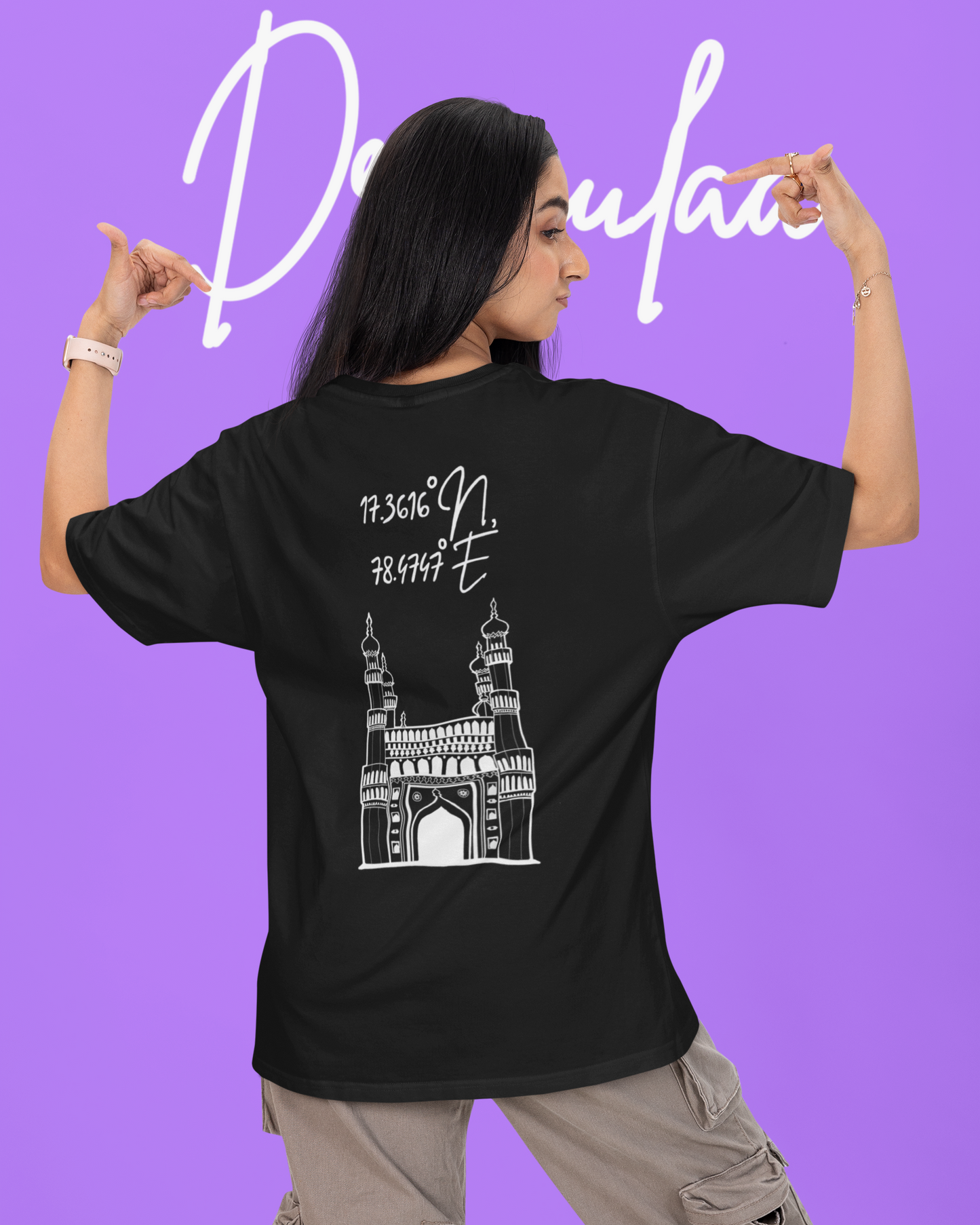 Hyderabad Charminar Oversized Unisex T-shirt