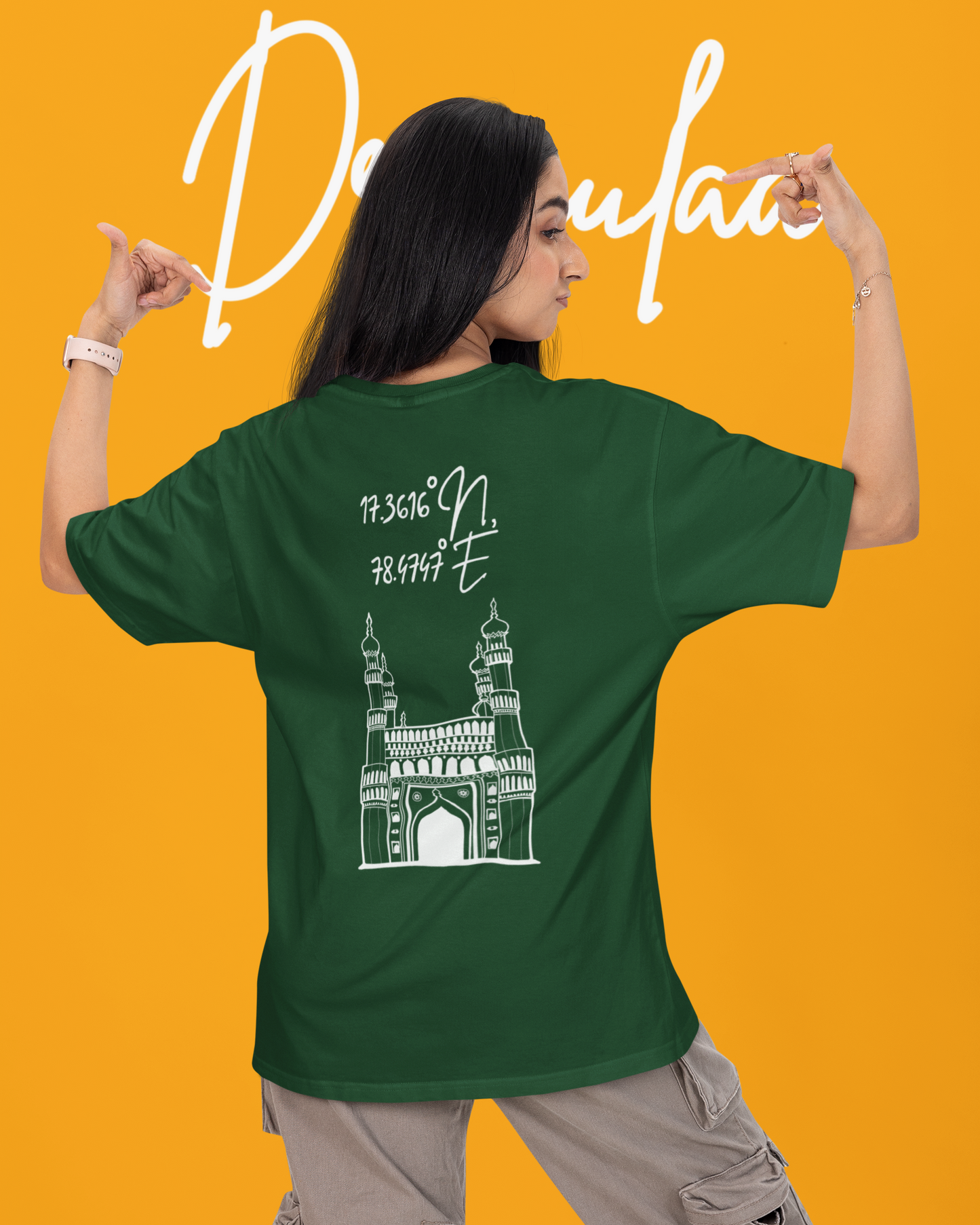 Hyderabad Charminar Oversized Unisex T-shirt