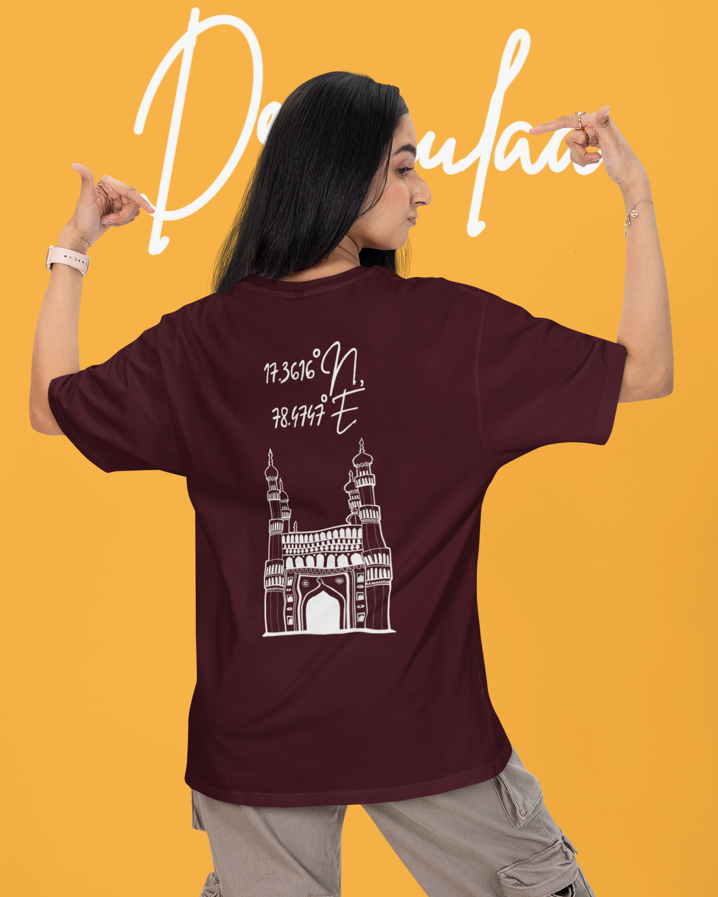 Hyderabad Charminar Oversized Unisex T-shirt