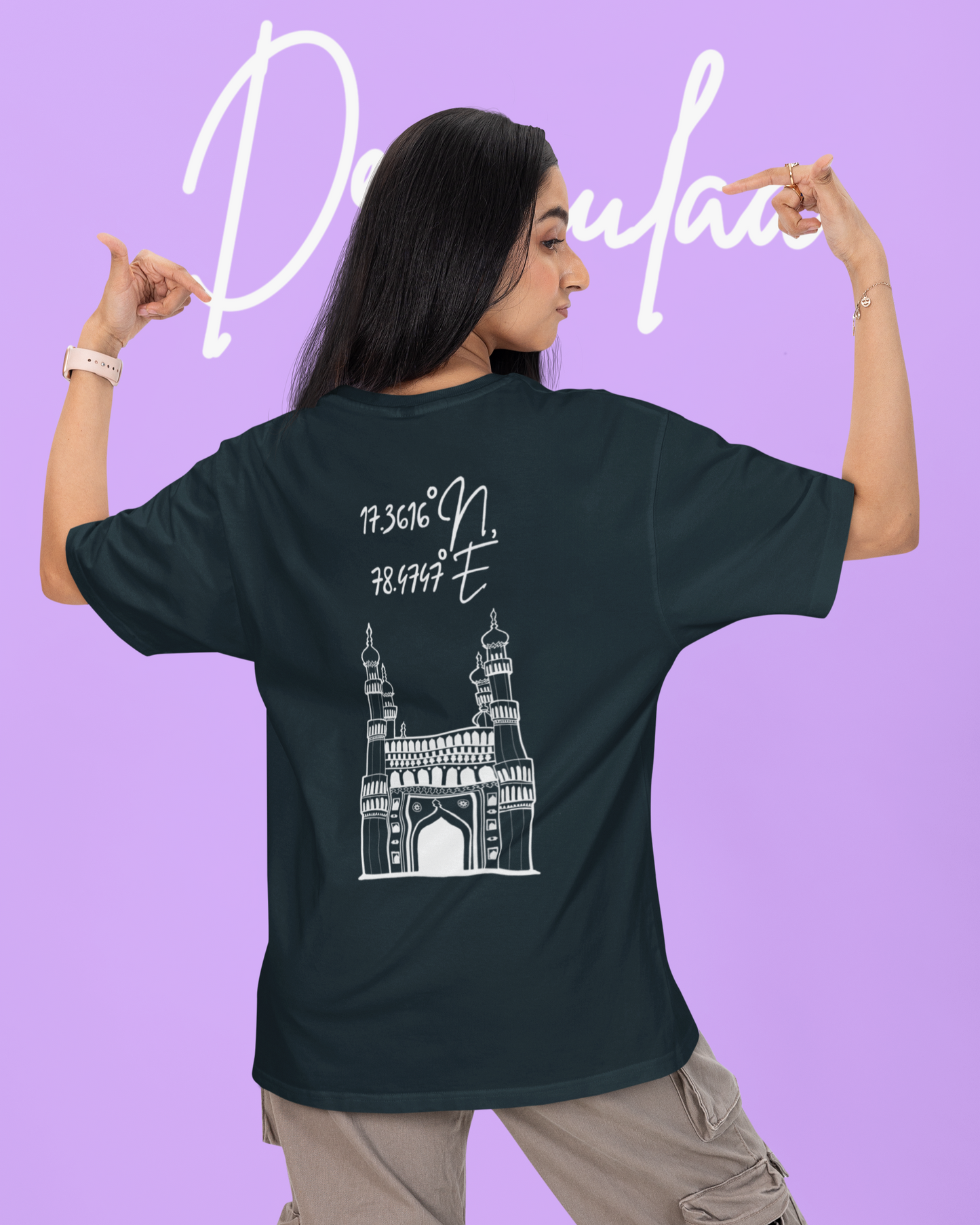 Hyderabad Charminar Oversized Unisex T-shirt