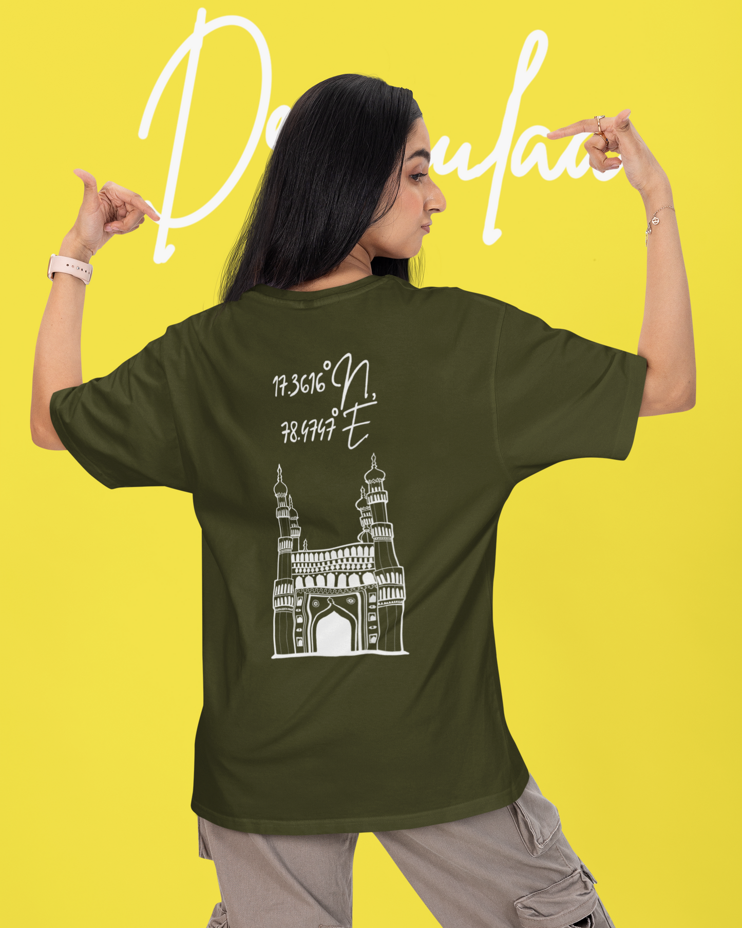 Hyderabad Charminar Oversized Unisex T-shirt