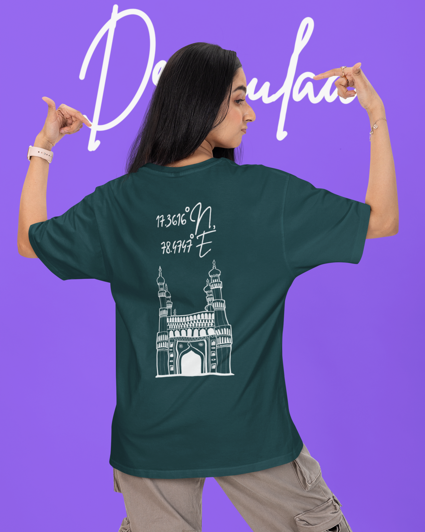 Hyderabad Charminar Oversized Unisex T-shirt