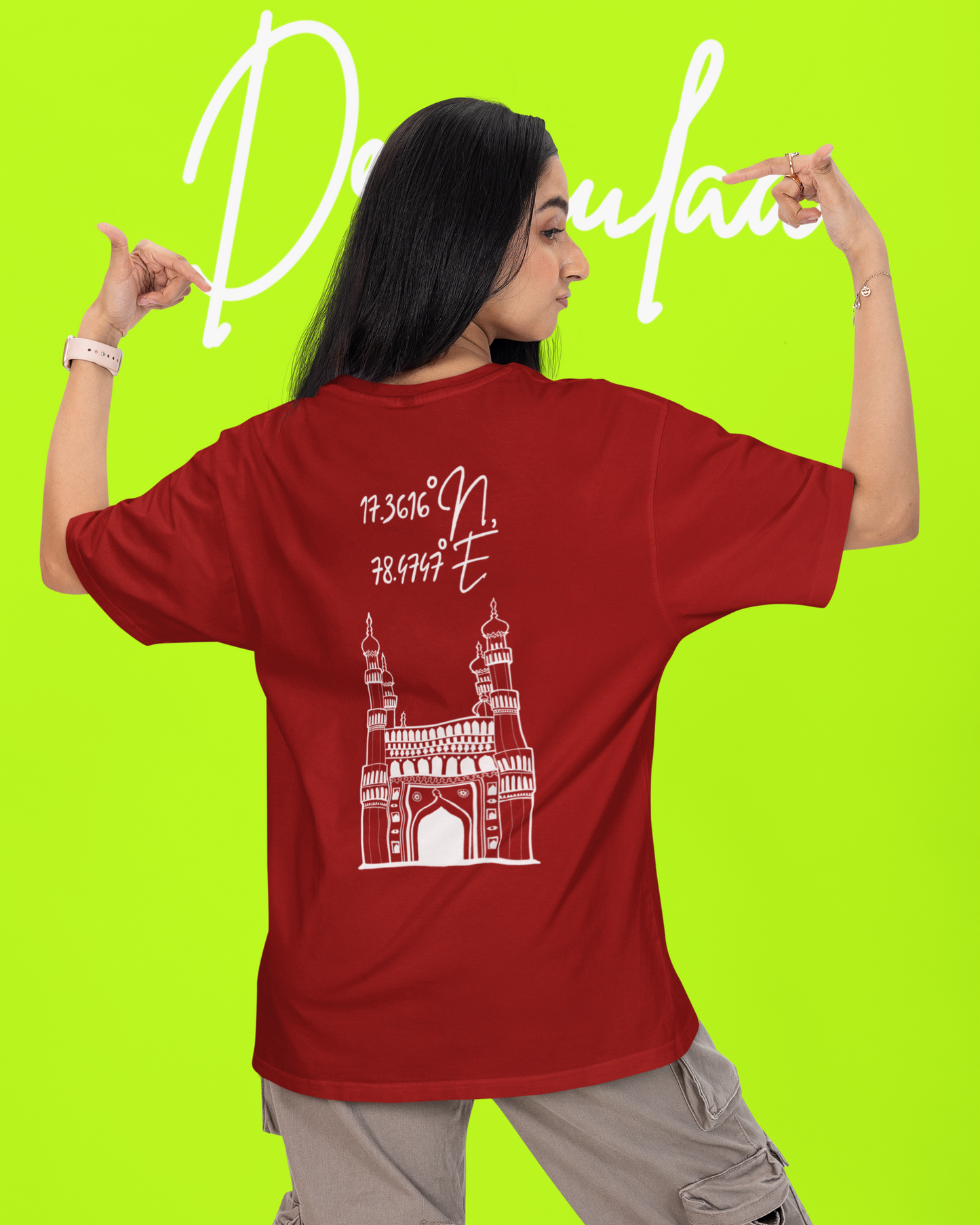 Hyderabad Charminar Oversized Unisex T-shirt