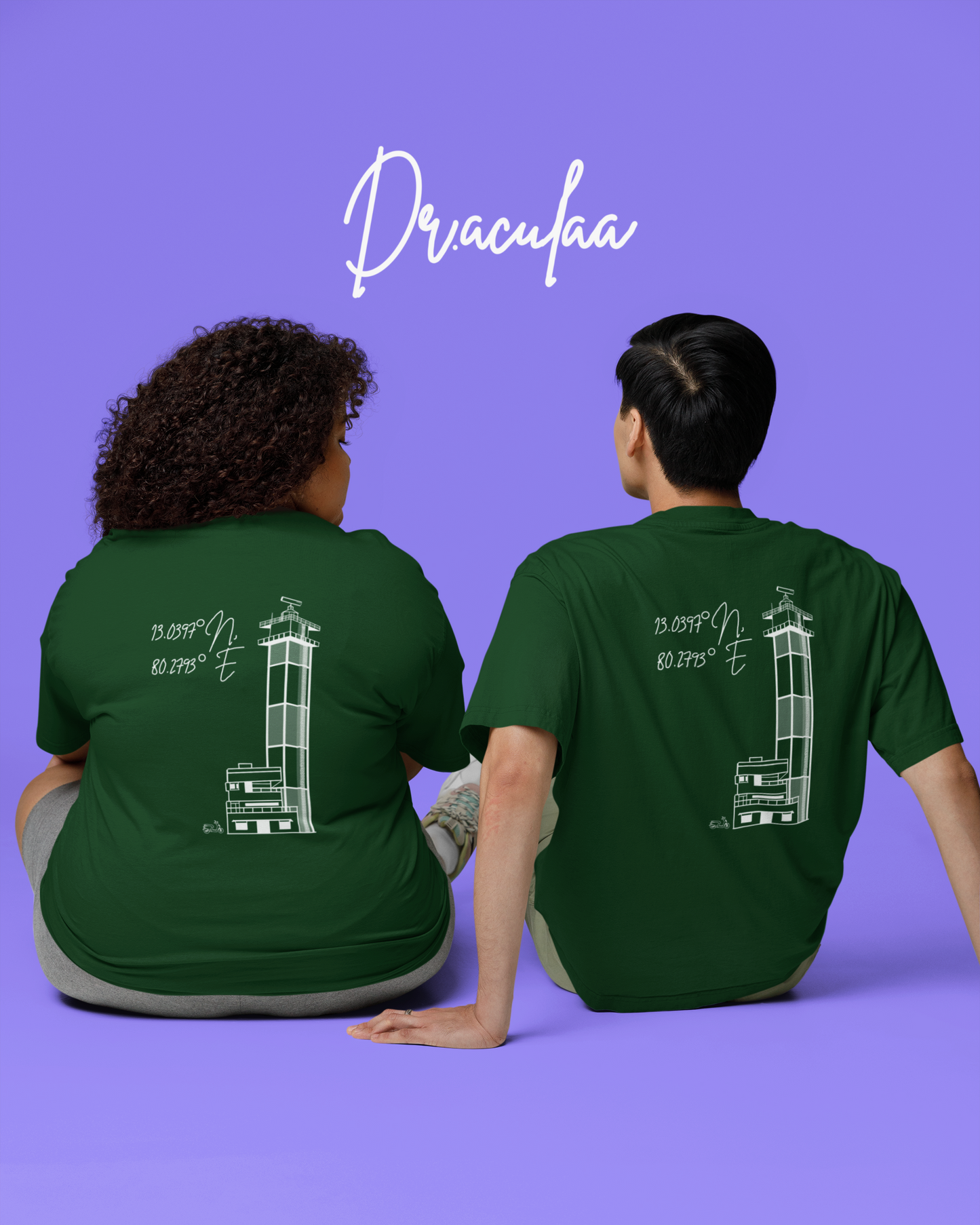 Chennai Light House Oversized Unisex Tshirt