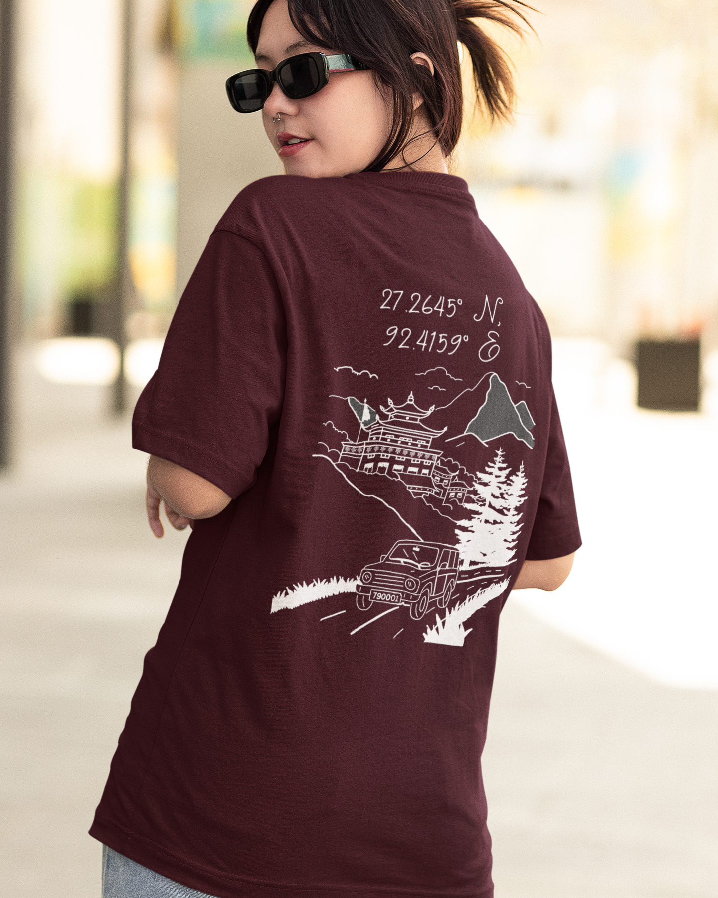 Arunachal Pradesh Oversized Unisex Tshirt