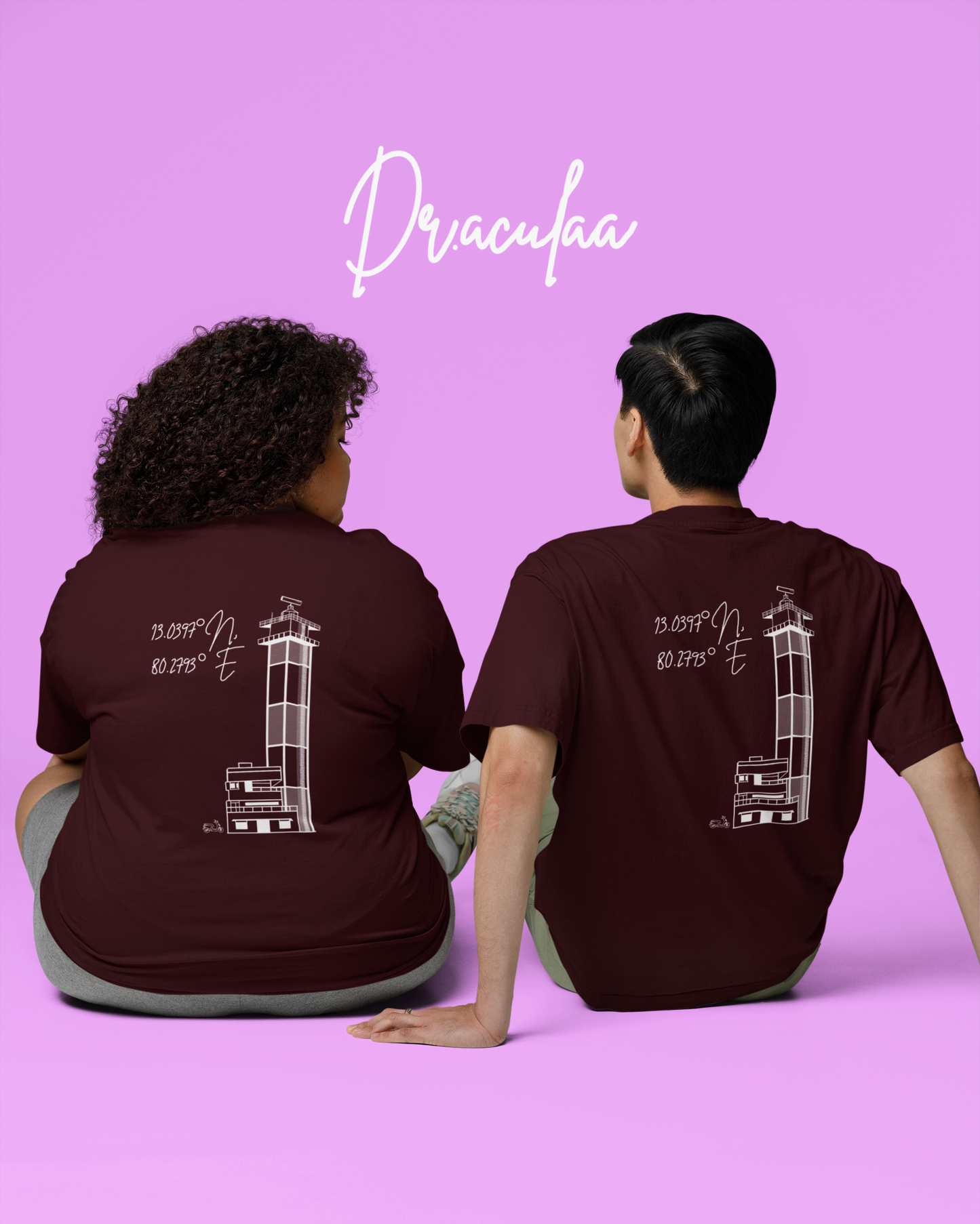 Chennai Light House Oversized Unisex Tshirt