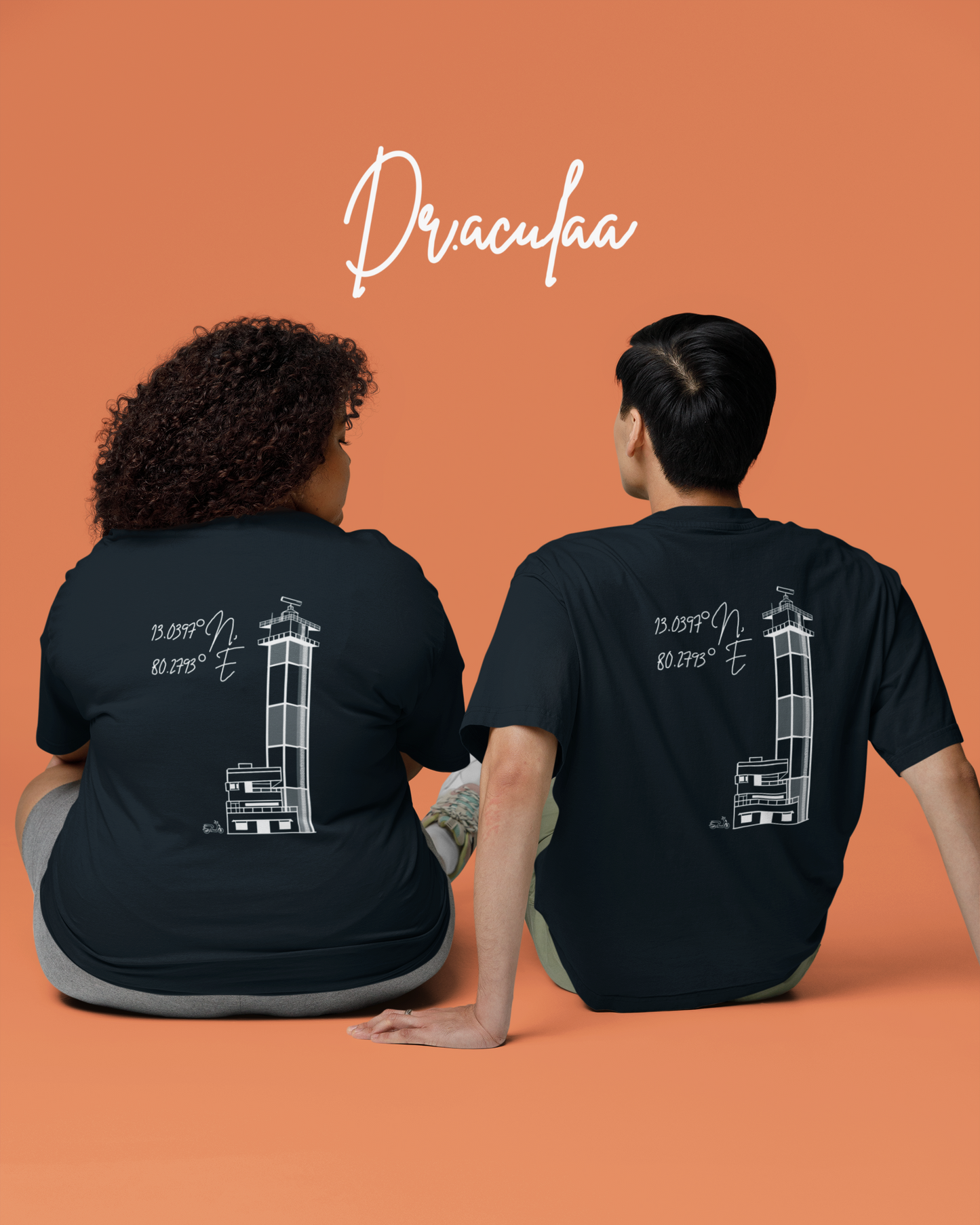 Chennai Light House Oversized Unisex Tshirt