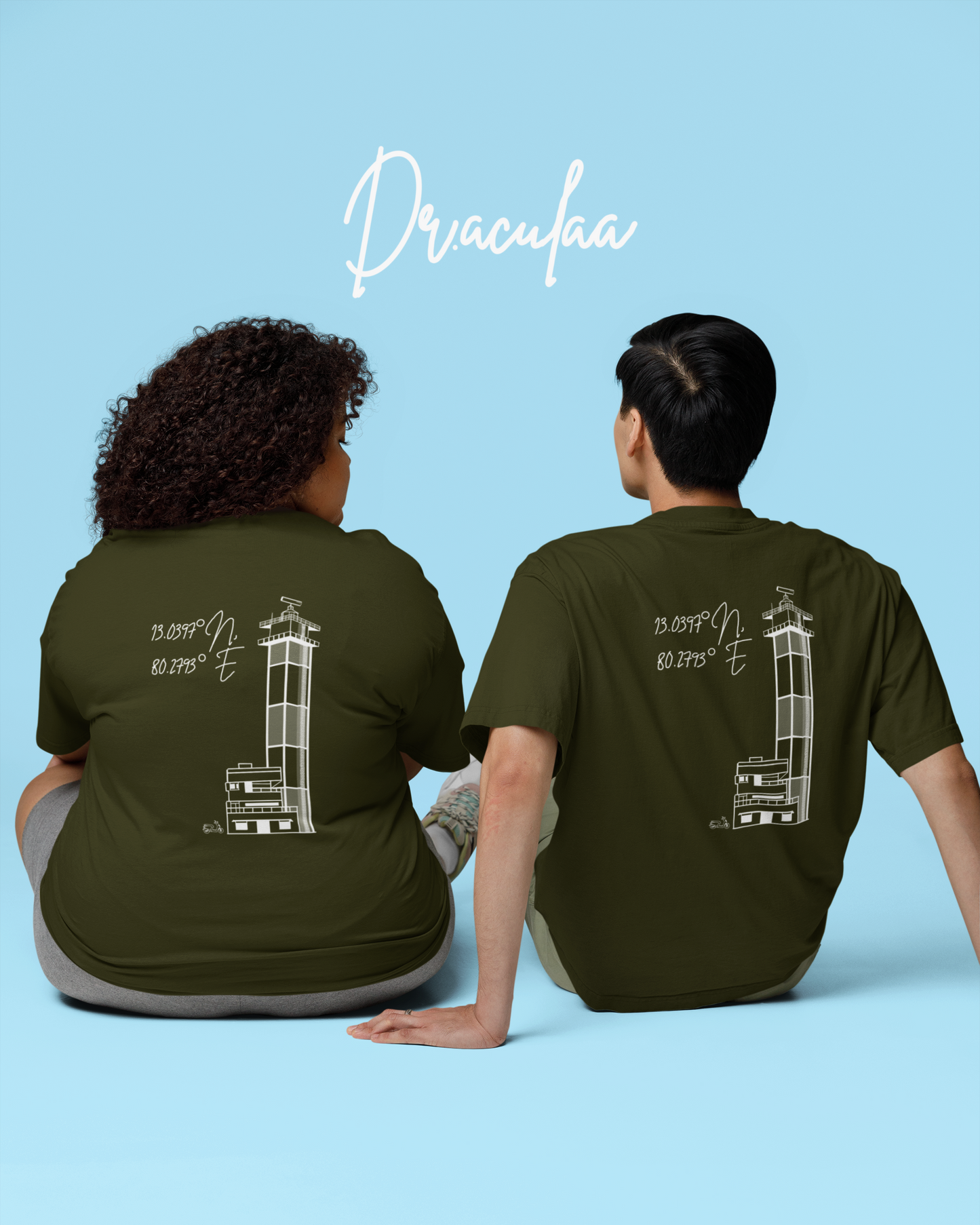 Chennai Light House Oversized Unisex Tshirt