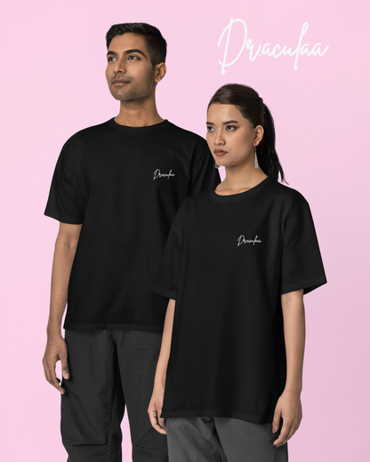Majuli Oversized Unisex Tshirt-Black