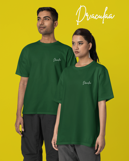 Majuli Oversized T-Shirt- Bottle Green