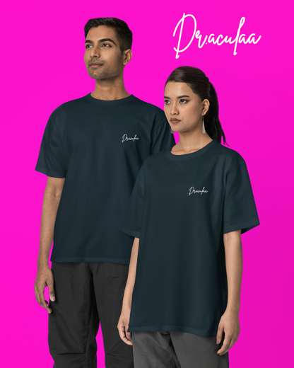 Majuli Oversized T-Shirt- Navy Blue
