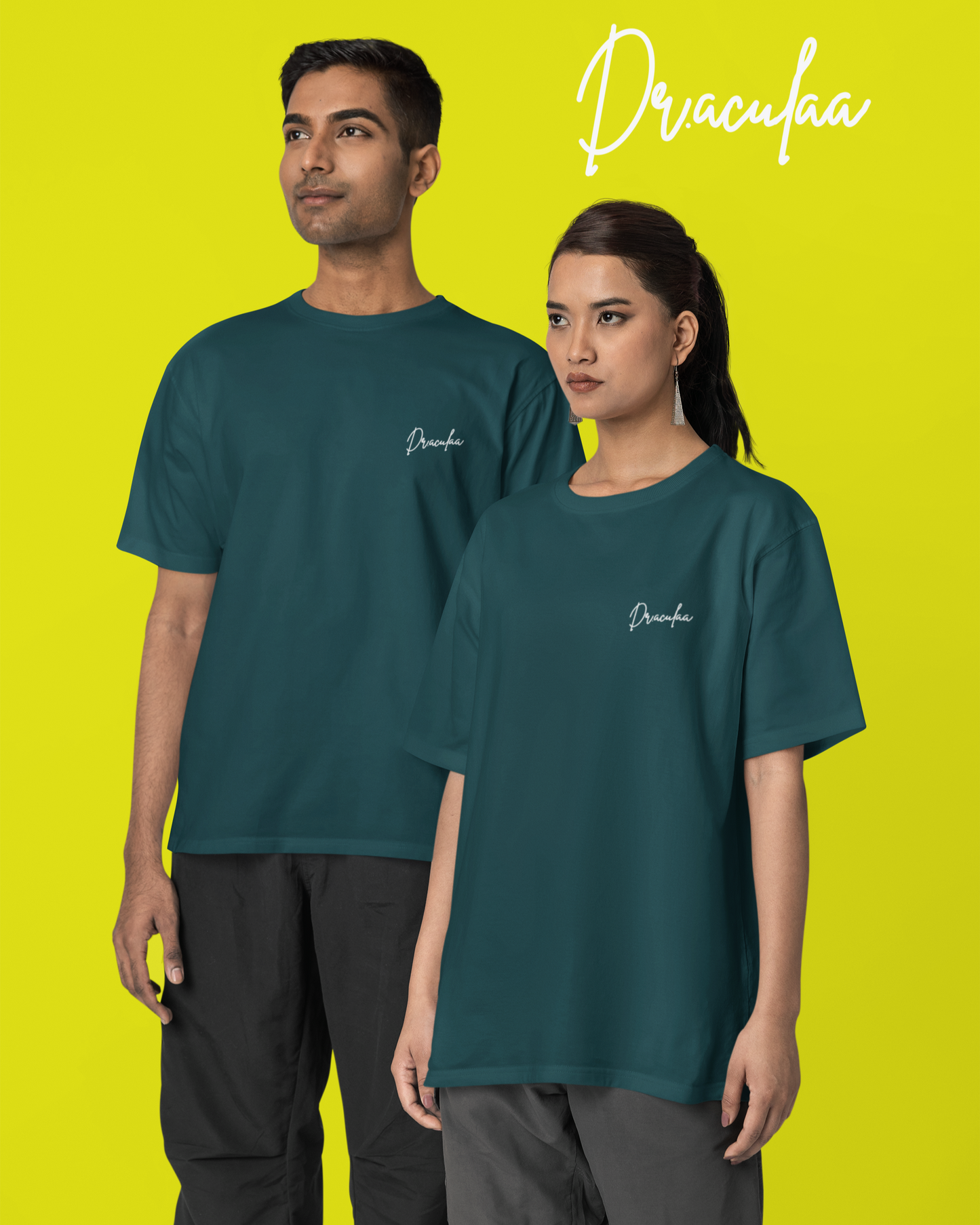 Majuli oversized T-Shirt-Petrol Blue