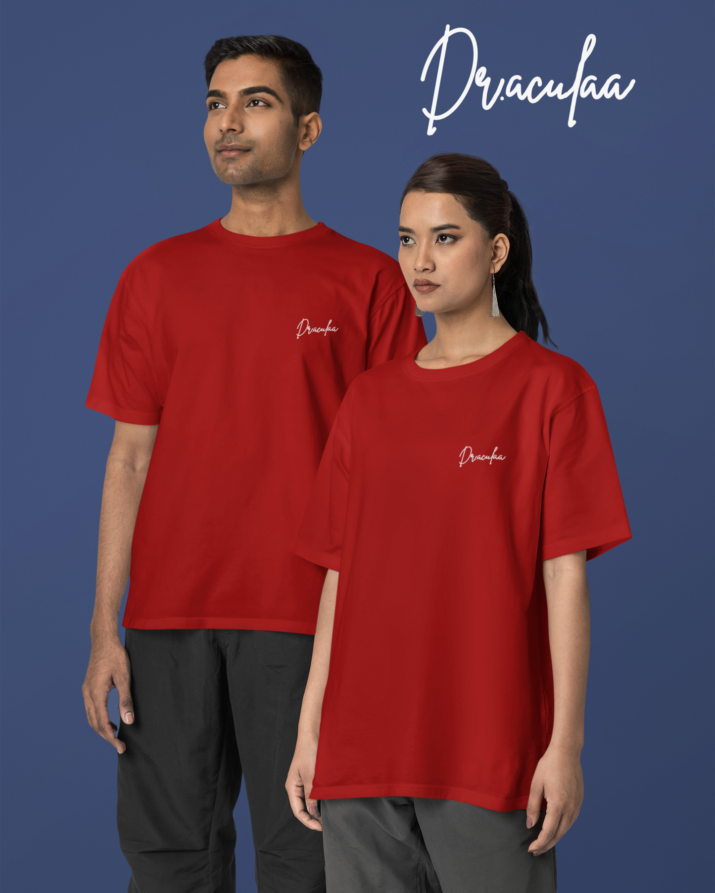 Majuli Oversized T-Shirt-Red